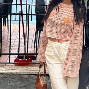 Forever 21 Cream Knit Sweater